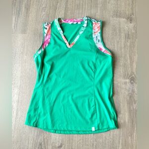 Lady Hagen Active V-Neck Sleeveless Tank Medium